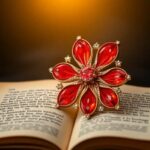 Broche de Amapola: significado y usos (Poppy flower brooch)