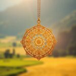 Colgante de la Rueda del Dharma: significado y usos (Wheel of Dharma pendant)